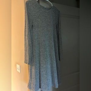 Grey cotton mid thigh length dress, size small!